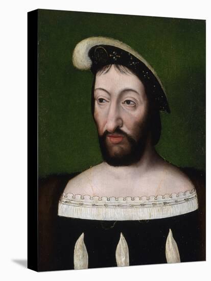 Portrait of King Francis I of France-Joos Van Cleve-Stretched Canvas