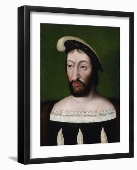 Portrait of King Francis I of France-Joos Van Cleve-Framed Giclee Print