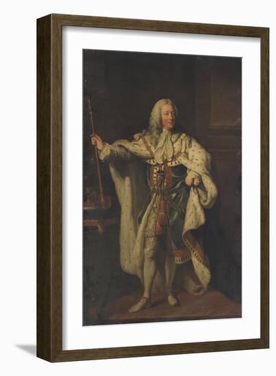 Portrait of King George II-John Shackleton-Framed Giclee Print