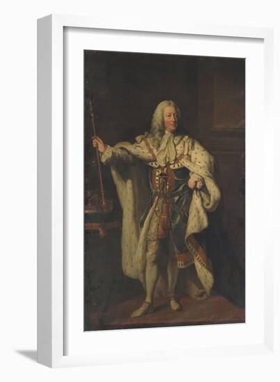 Portrait of King George II-John Shackleton-Framed Giclee Print