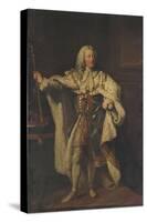 Portrait of King George II-John Shackleton-Stretched Canvas