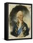 Portrait of King George III, Small Half Length, Wearing Windsor Uniform and Ribbon and Star of…-John Dowman-Framed Stretched Canvas