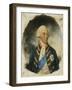 Portrait of King George III, Small Half Length, Wearing Windsor Uniform and Ribbon and Star of…-John Dowman-Framed Giclee Print