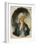 Portrait of King George III, Small Half Length, Wearing Windsor Uniform and Ribbon and Star of…-John Dowman-Framed Giclee Print