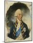 Portrait of King George III, Small Half Length, Wearing Windsor Uniform and Ribbon and Star of…-John Dowman-Mounted Giclee Print
