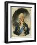 Portrait of King George III, wearing Windsor Uniform and Ribbon and Star of the Garter-John Downman-Framed Giclee Print