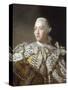 Portrait of King George III-Allan Ramsay-Stretched Canvas