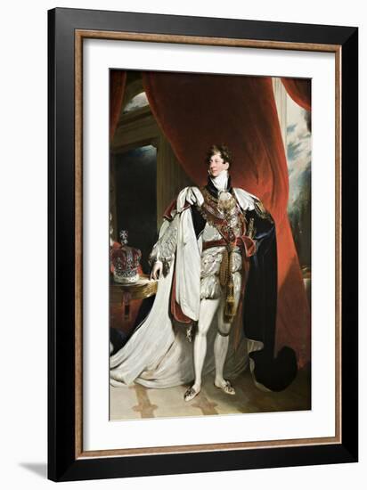 Portrait of King George IV, 1820-30-Thomas Lawrence-Framed Giclee Print