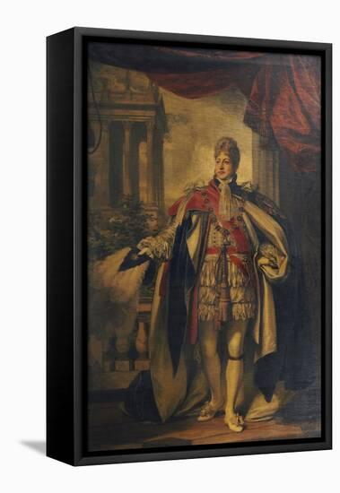 Portrait of King George Iv as Prince of Wales, Standing Full Length in Garter Robes-Thomas Phillips-Framed Stretched Canvas