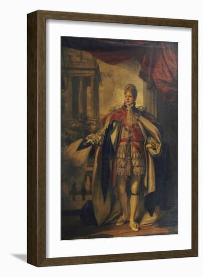 Portrait of King George Iv as Prince of Wales, Standing Full Length in Garter Robes-Thomas Phillips-Framed Giclee Print