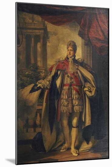 Portrait of King George Iv as Prince of Wales, Standing Full Length in Garter Robes-Thomas Phillips-Mounted Giclee Print