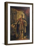 Portrait of King George Iv as Prince of Wales, Standing Full Length in Garter Robes-Thomas Phillips-Framed Giclee Print