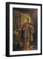 Portrait of King George Iv as Prince of Wales, Standing Full Length in Garter Robes-Thomas Phillips-Framed Giclee Print