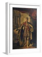 Portrait of King George Iv as Prince of Wales, Standing Full Length in Garter Robes-Thomas Phillips-Framed Giclee Print