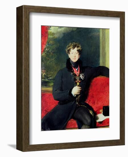 Portrait of King George Iv-Thomas Lawrence-Framed Giclee Print