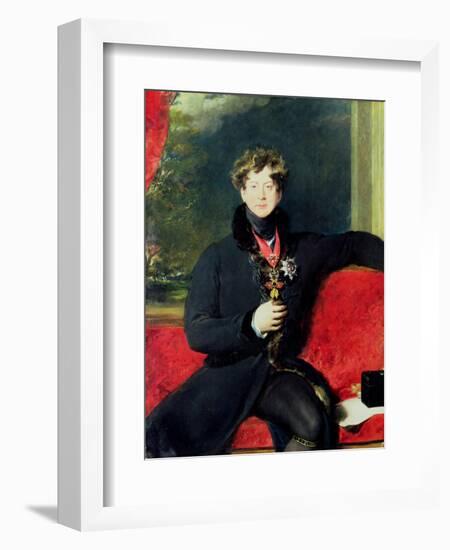 Portrait of King George Iv-Thomas Lawrence-Framed Giclee Print