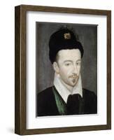 Portrait of King Henri III - Attributed to Jean Ducourt-null-Framed Giclee Print