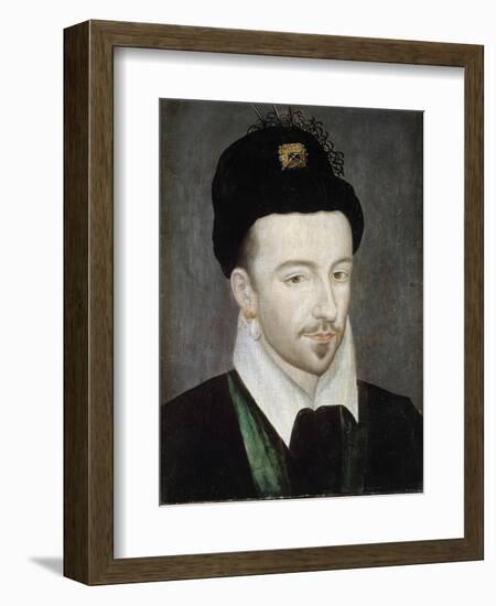 Portrait of King Henri III - Attributed to Jean Ducourt-null-Framed Giclee Print