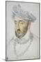 Portrait of King Henry II of France Par Clouet, Jean (C. 1485-1541). Black Chalk and Sanguine on Pa-Jean Clouet-Mounted Giclee Print