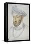 Portrait of King Henry II of France Par Clouet, Jean (C. 1485-1541). Black Chalk and Sanguine on Pa-Jean Clouet-Framed Stretched Canvas