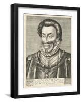 Portrait of King Henry IV of France, Ca. 1600-Hendrick Goltzius-Framed Giclee Print