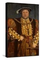 Portrait of King Henry VIII-Hans Holbein the Younger-Stretched Canvas