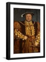 Portrait of King Henry VIII-Hans Holbein the Younger-Framed Giclee Print