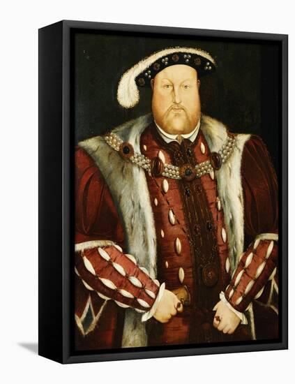 Portrait of King Henry VIII-Hans Holbein the Younger-Framed Stretched Canvas