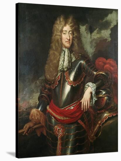 Portrait of King James II, c.1690-null-Stretched Canvas
