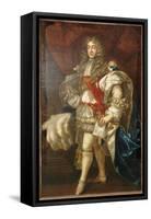 Portrait of King James Ii, Full Length, in Garter Robes-Sir Peter Lely-Framed Stretched Canvas