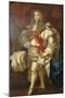 Portrait of King James II of England (1633-1701), Full Length, in Garter Robes-Sir Peter Lely-Mounted Giclee Print