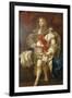 Portrait of King James II of England (1633-1701), Full Length, in Garter Robes-Sir Peter Lely-Framed Giclee Print