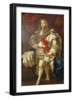 Portrait of King James II of England (1633-1701), Full Length, in Garter Robes-Sir Peter Lely-Framed Giclee Print