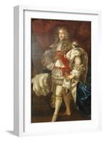 Portrait of King James II of England (1633-1701), Full Length, in Garter Robes-Sir Peter Lely-Framed Giclee Print