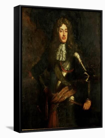 Portrait of King James Ii-Godfrey Kneller-Framed Stretched Canvas