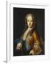 Portrait of King Louis Xv (1715-1774), as a Youth,  Half Length, Wearing a Yellow Coat with the…-Jean Ranc (Attr to)-Framed Giclee Print