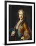 Portrait of King Louis Xv (1715-1774), as a Youth,  Half Length, Wearing a Yellow Coat with the…-Jean Ranc (Attr to)-Framed Giclee Print