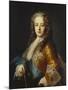 Portrait of King Louis Xv (1715-1774), as a Youth,  Half Length, Wearing a Yellow Coat with the…-Jean Ranc (Attr to)-Mounted Giclee Print
