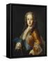 Portrait of King Louis Xv (1715-1774), as a Youth,  Half Length, Wearing a Yellow Coat with the…-Jean Ranc (Attr to)-Framed Stretched Canvas