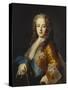 Portrait of King Louis Xv (1715-1774), as a Youth,  Half Length, Wearing a Yellow Coat with the…-Jean Ranc (Attr to)-Stretched Canvas