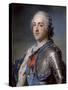 Portrait of King Louis XV 1748-Maurice Quentin de La Tour-Stretched Canvas