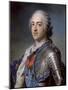 Portrait of King Louis XV 1748-Maurice Quentin de La Tour-Mounted Giclee Print