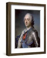 Portrait of King Louis XV 1748-Maurice Quentin de La Tour-Framed Giclee Print