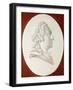 Portrait of King Louis XV, Bust-Length, in a Painted Oval, a Trompe L'Oeil Medallion-Henri Roland De La Porte-Framed Giclee Print