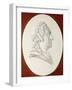 Portrait of King Louis XV, Bust-Length, in a Painted Oval, a Trompe L'Oeil Medallion-Henri Roland De La Porte-Framed Giclee Print