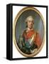 Portrait of King Louis XV of France, Wearing the Order of the Golden Fleece-Carle van Loo-Framed Stretched Canvas