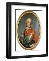 Portrait of King Louis XV of France, Wearing the Order of the Golden Fleece-Carle van Loo-Framed Giclee Print