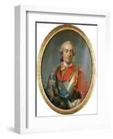 Portrait of King Louis XV of France, Wearing the Order of the Golden Fleece-Carle van Loo-Framed Giclee Print