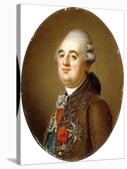 Portrait of King Louis XVI of France, Bust-Length, 1787-Adolf Ulrich Wertmuller-Stretched Canvas