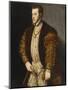 Portrait of King Philip II of Spain, in Gold-Embroidered Costume with Order of the Golden Fleece-Titian (Tiziano Vecelli)-Mounted Giclee Print